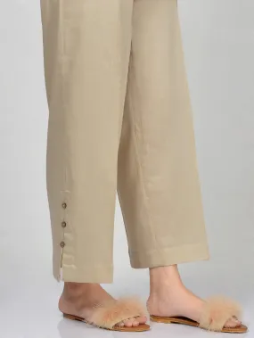 Bootcut Pants-Beige