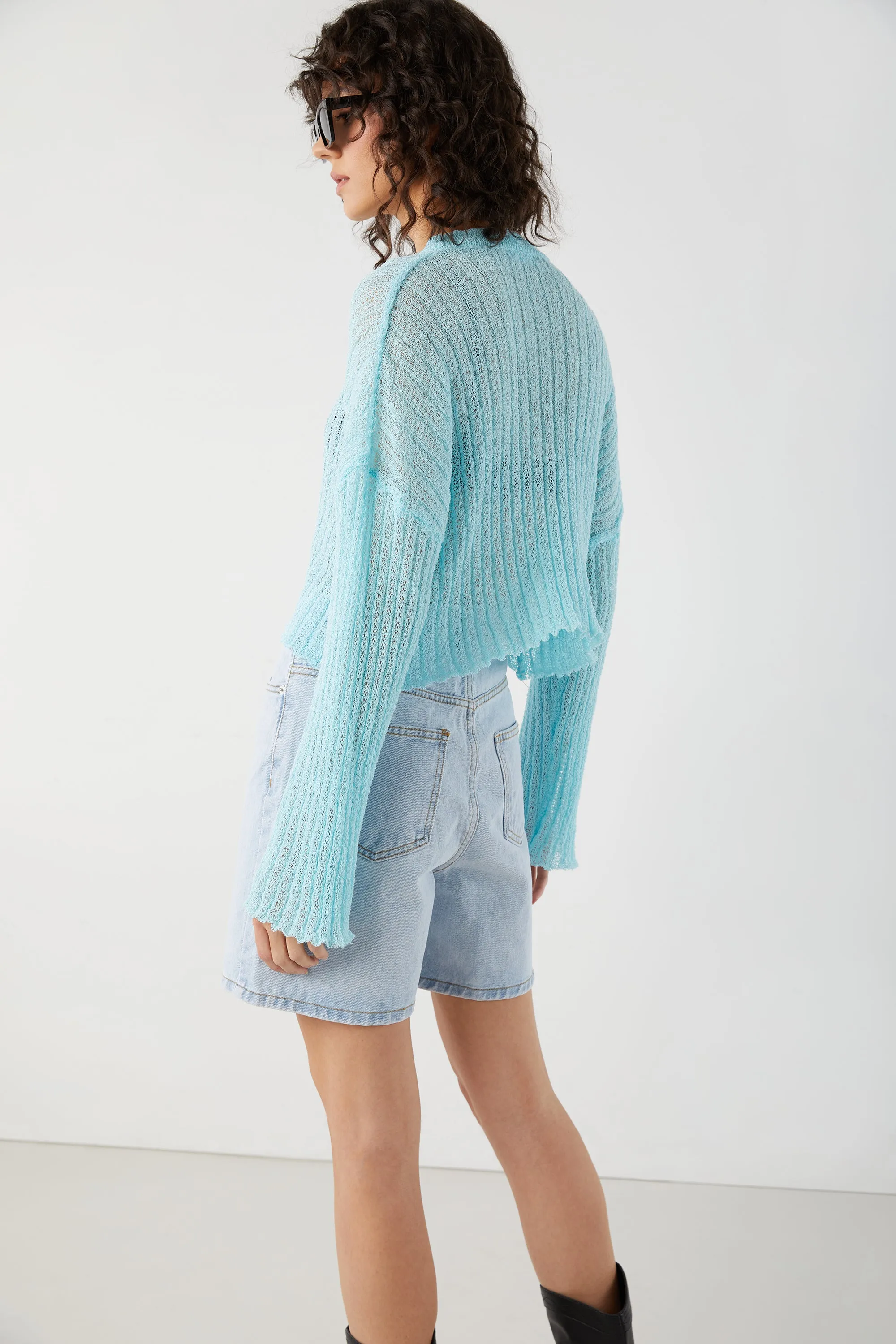 CROPPED OVERSIZED CARDIGAN