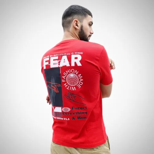 Demon Wear's "Feminist" "Reality" "Fear" Graphic T-Shirt Combo Pack Of 3 for Him