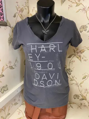 Harley Davidson Gray Tops, S