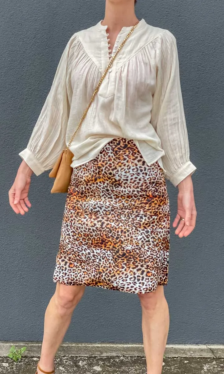 HOSS Animal Linen Skirt