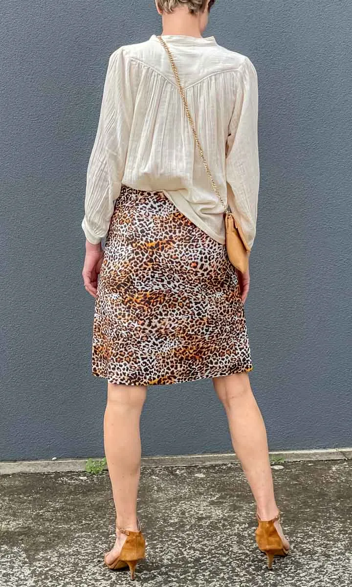 HOSS Animal Linen Skirt