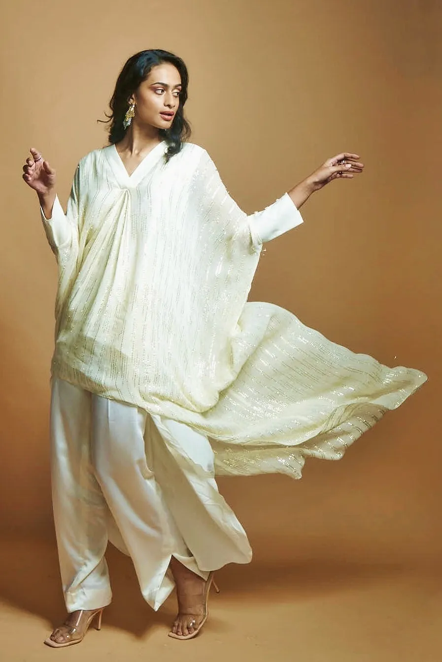 IVORY PATHANI TUNIC