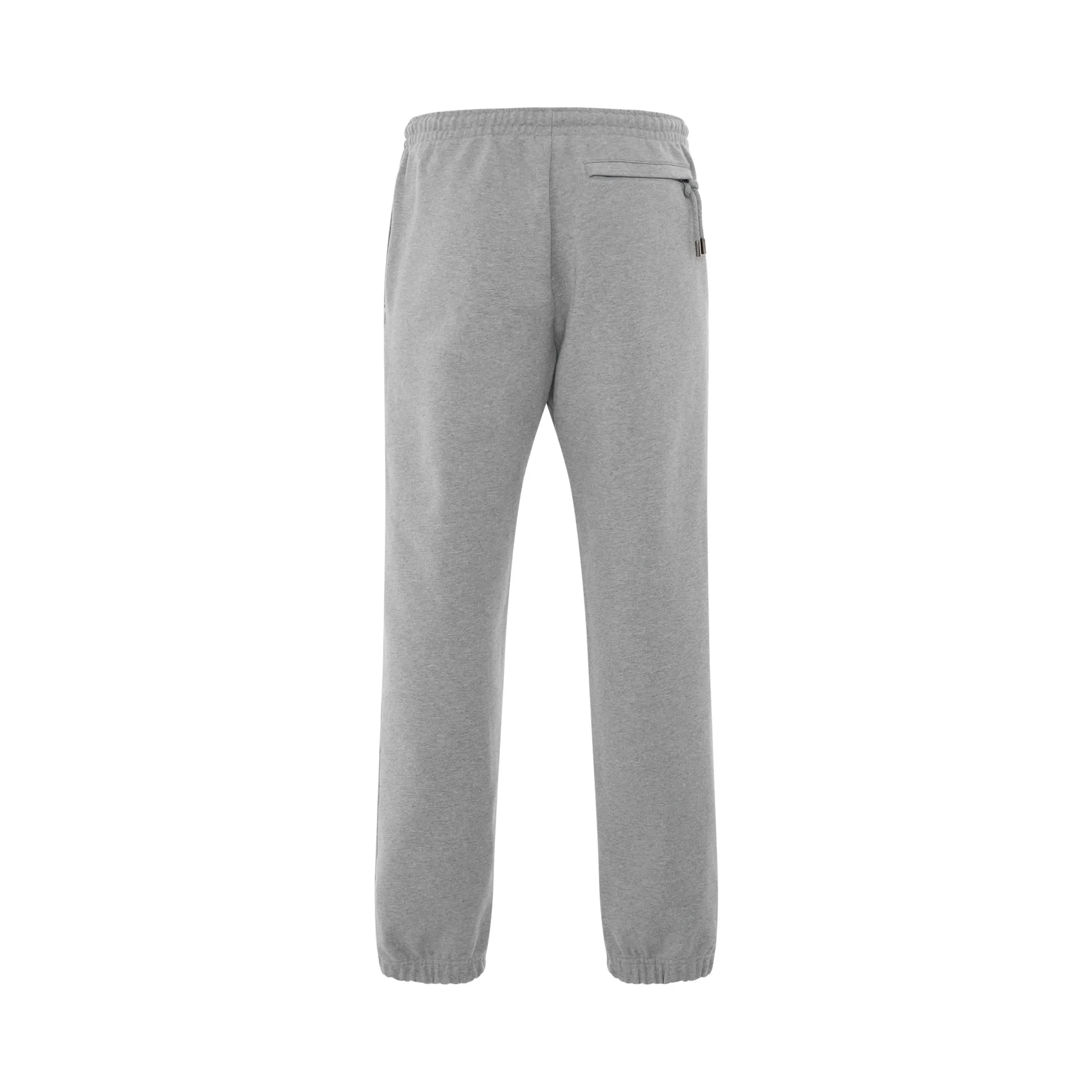 Logo Printed Track Pants in Grey