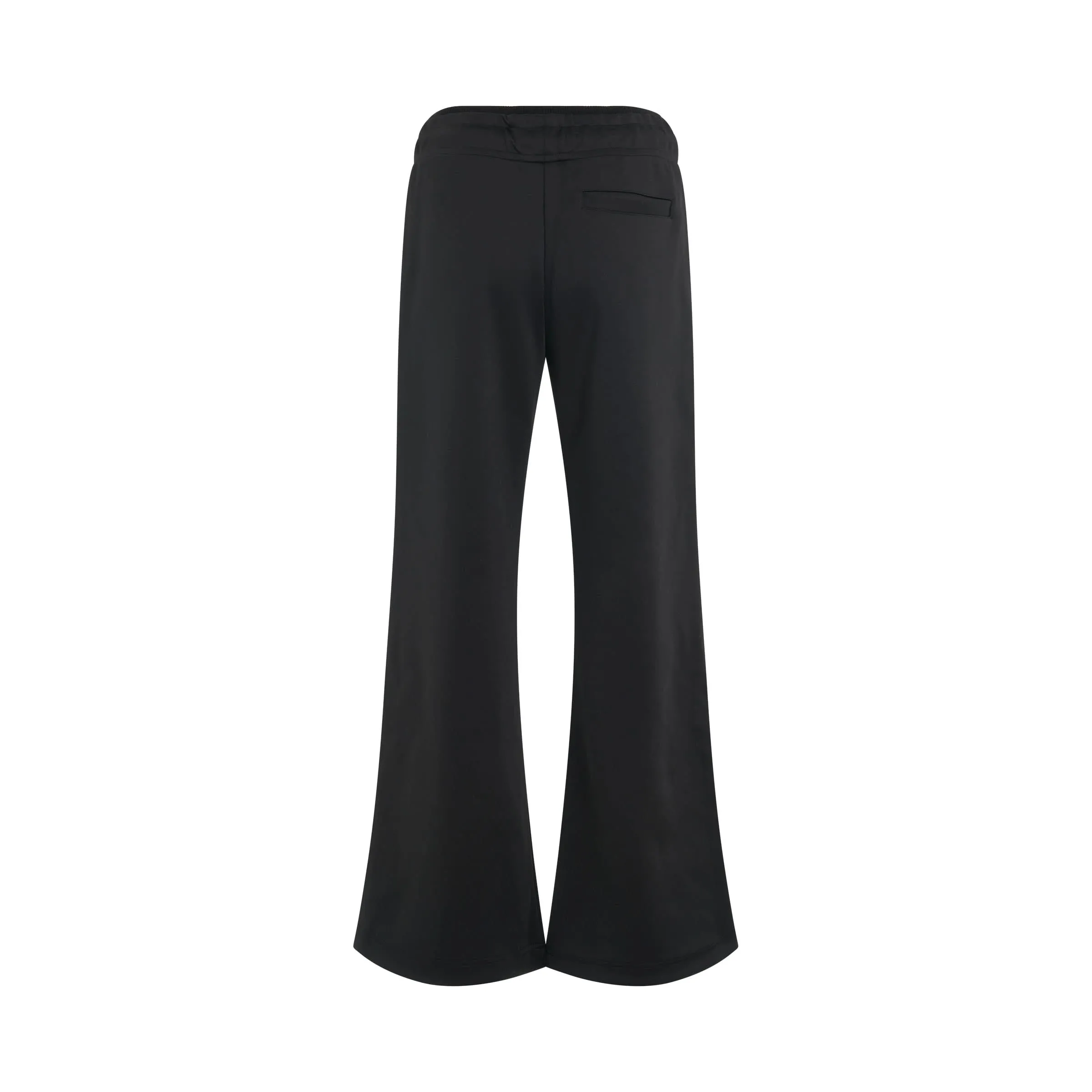 Loose Double String Track Pants in Black