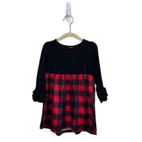 LS Empire Waist Dress / Plaid Skirt