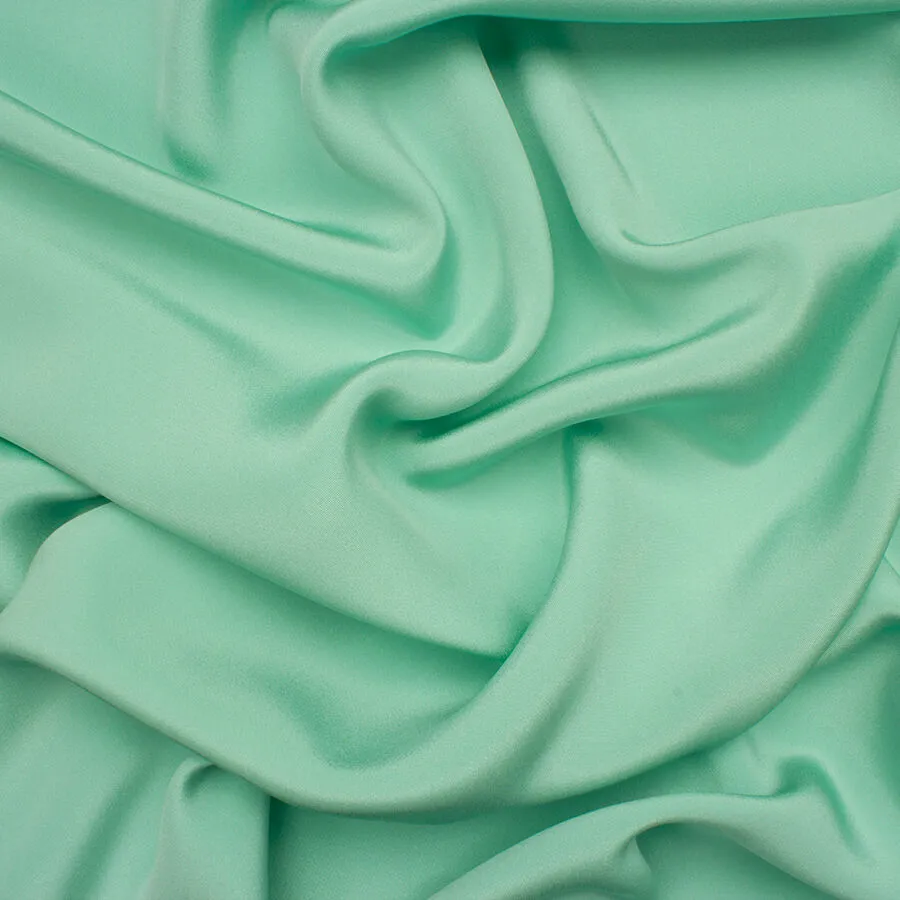 Mint Green Silk Crêpe