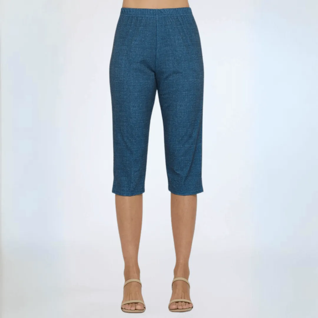 Moss Crepe Capri Pants Made in USA - Clearance Final Sale