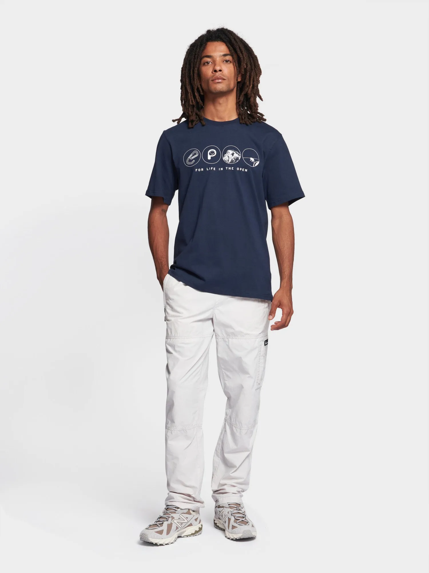 Multi Symbols T-Shirt in Navy Blue