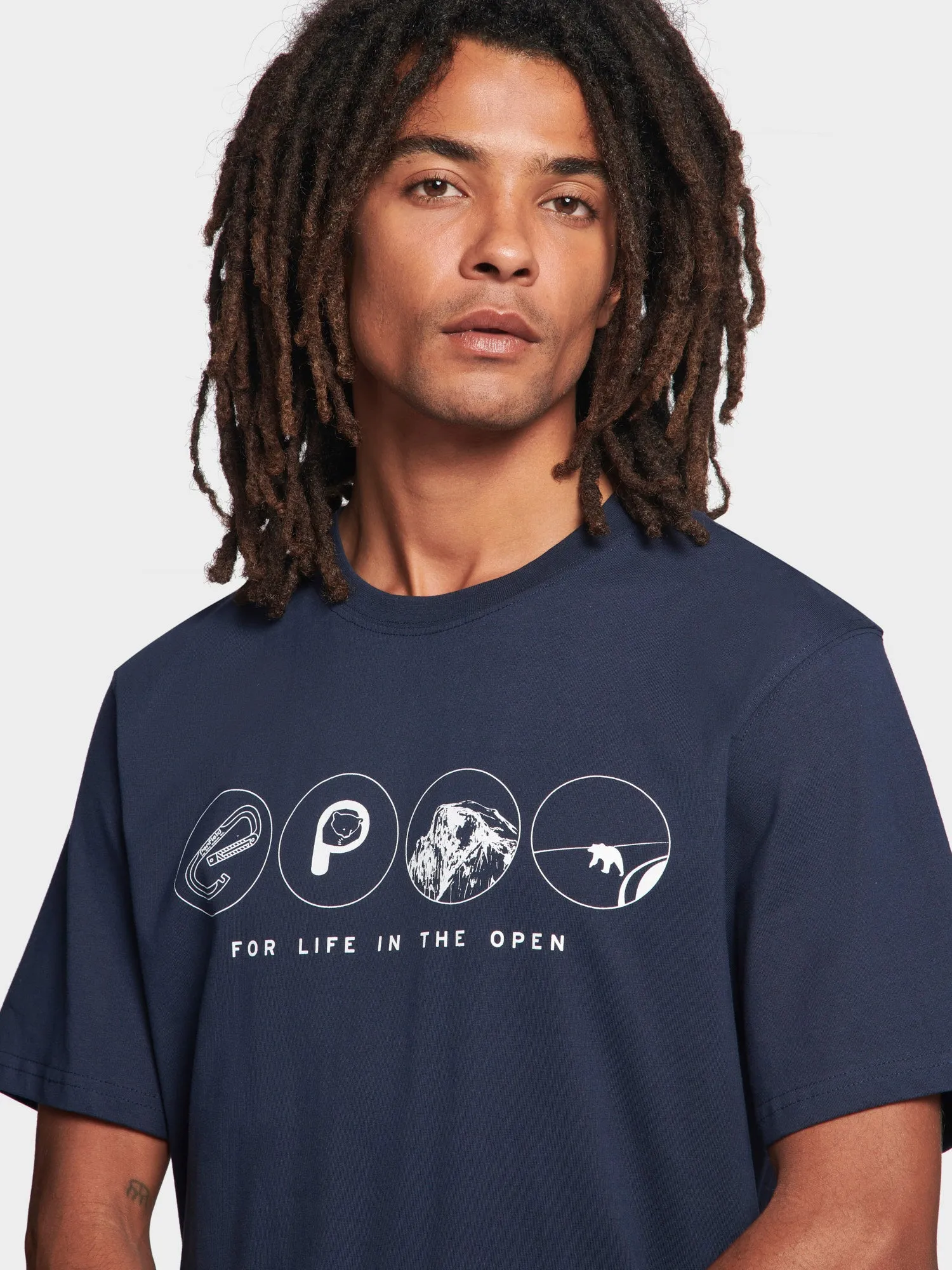 Multi Symbols T-Shirt in Navy Blue