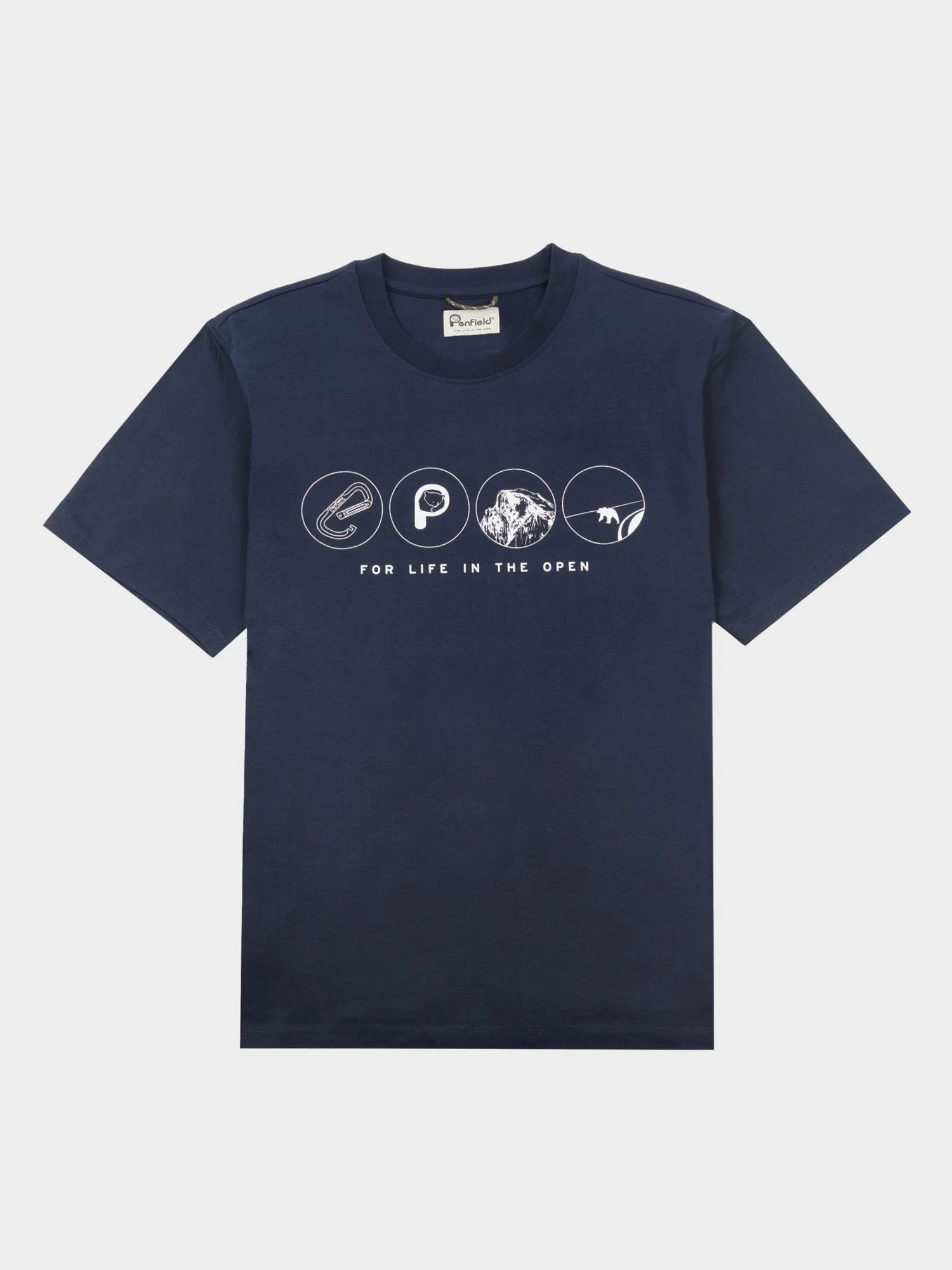 Multi Symbols T-Shirt in Navy Blue