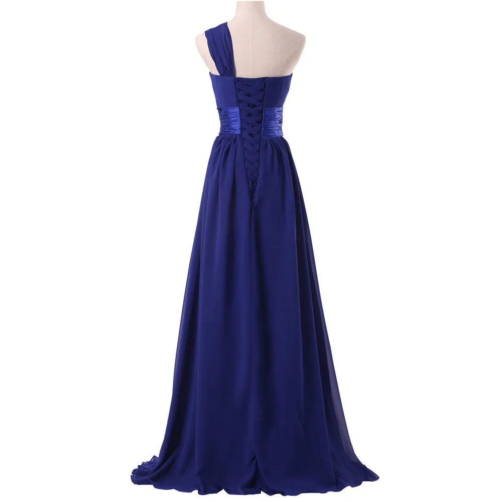 One Shoulder Bridesmaid dresses at Bling Brides Bouquet online Bridal Store