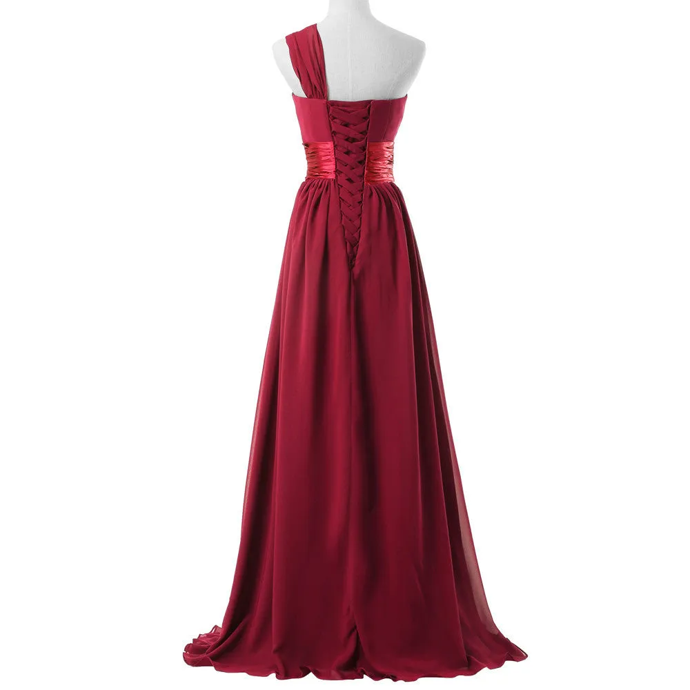 One Shoulder Bridesmaid dresses at Bling Brides Bouquet online Bridal Store