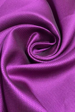 Purple Wine Italian Silk Blend Mikado Pique Fabric