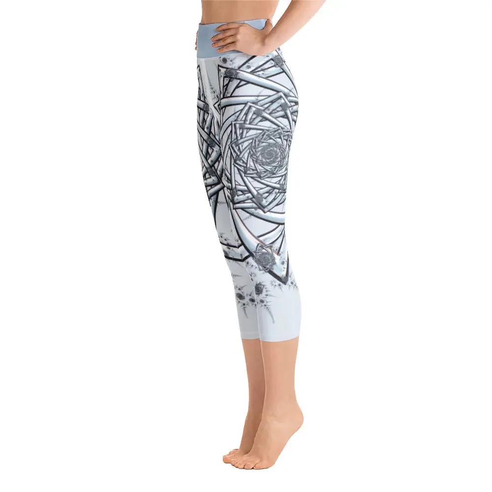 "Topological Rose" Collection - Yoga Capri Leggings