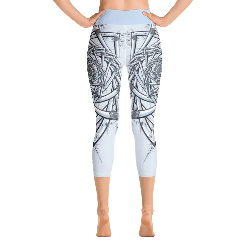 "Topological Rose" Collection - Yoga Capri Leggings