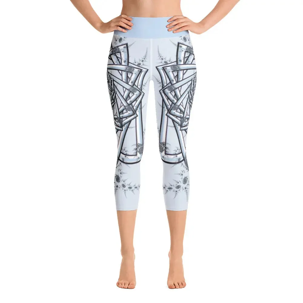 "Topological Rose" Collection - Yoga Capri Leggings