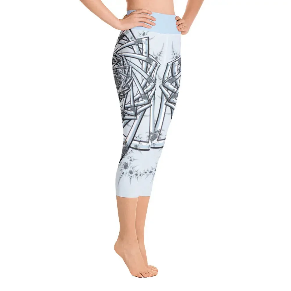 "Topological Rose" Collection - Yoga Capri Leggings