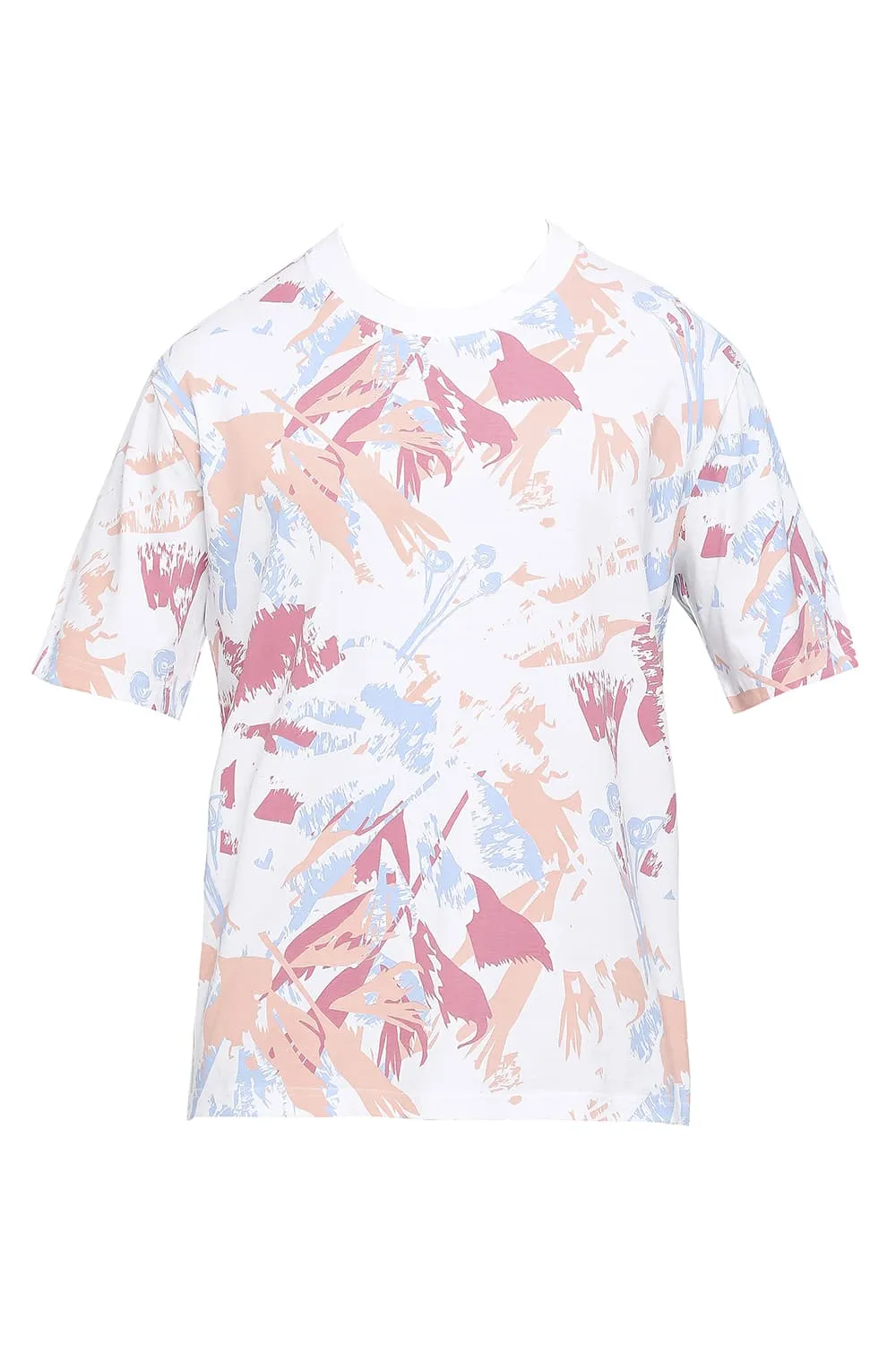 Relaxed Fit Cotton Printed Crew T-shirts