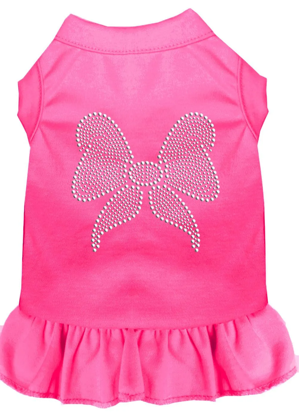 Rhinestone Bow Dress Bright Pink Xxl (18)