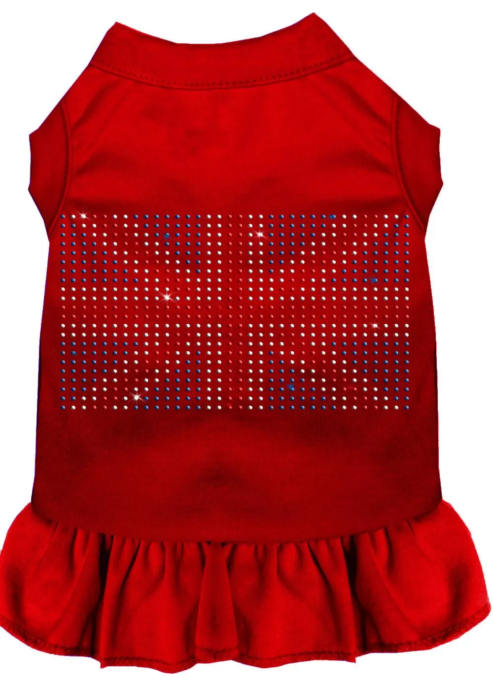 Rhinestone British Flag Dress Red Xl (16)