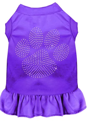 Rhinestone Clear Paw Dress Purple Xxxl (20)