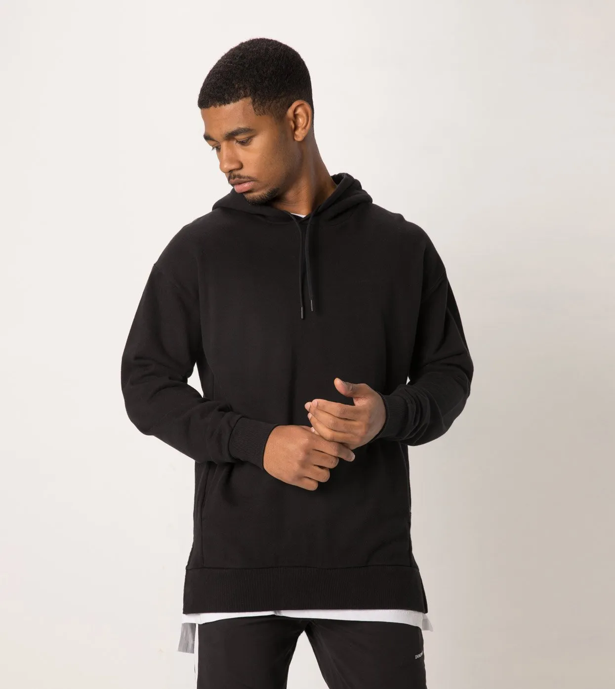 Rugger Hood Sweat Black