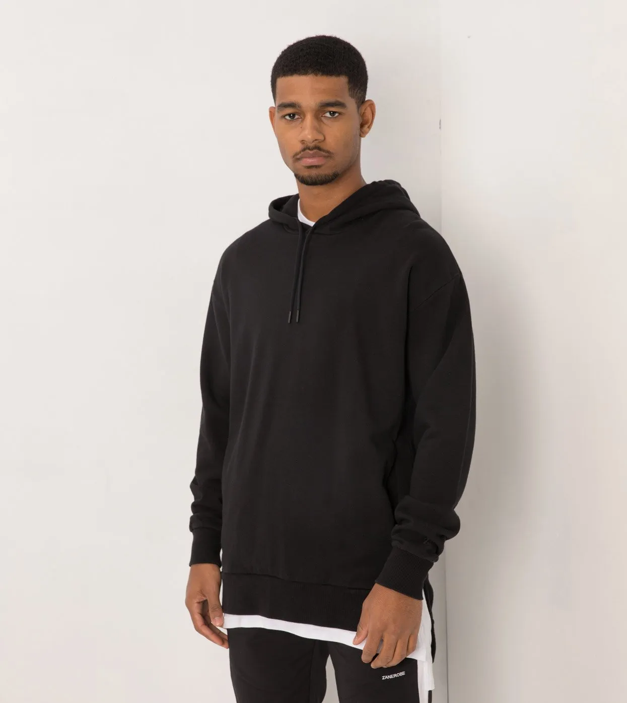 Rugger Hood Sweat Black