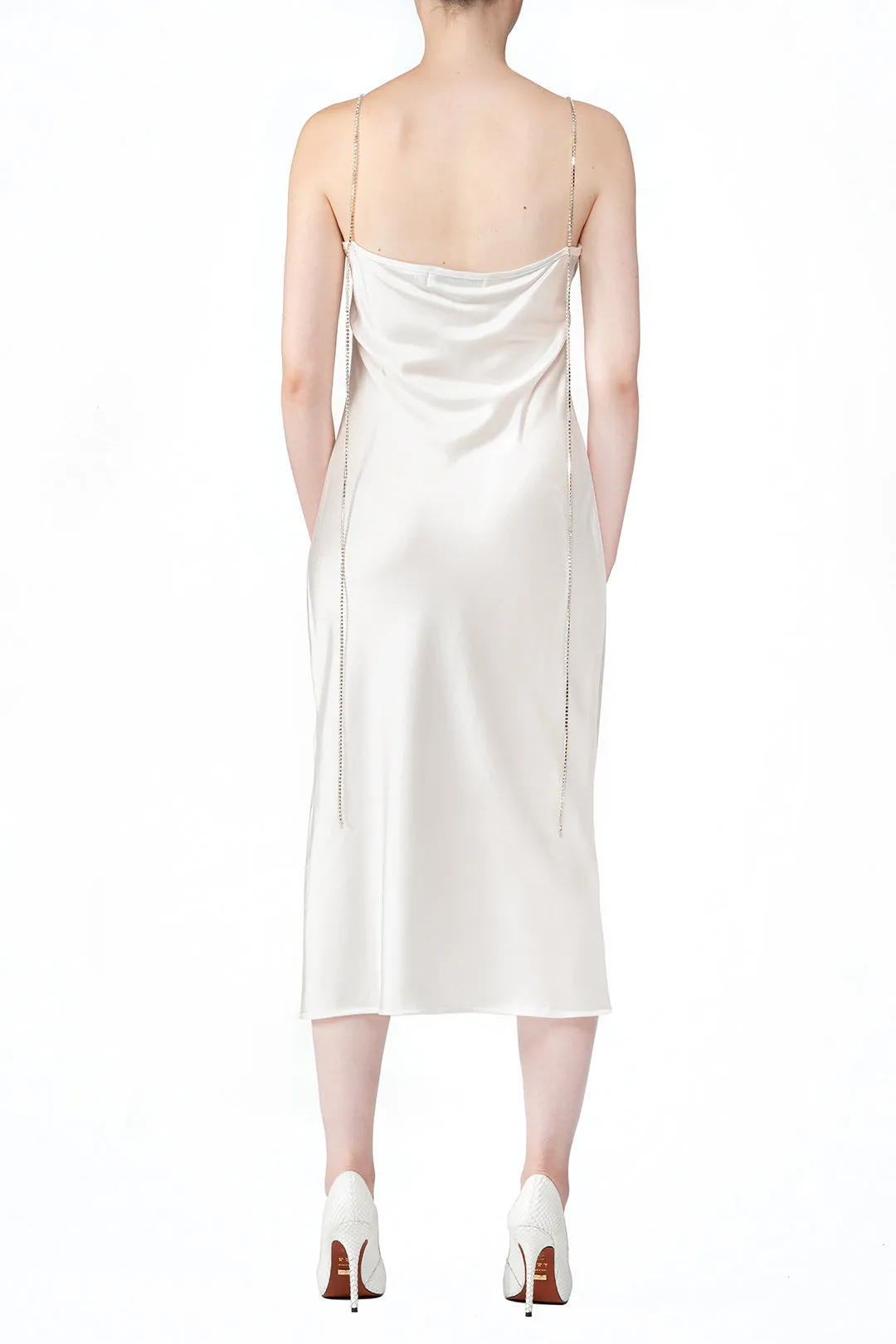 SCANDINAVIA-Spaghetti Strap Backless Slip Dress