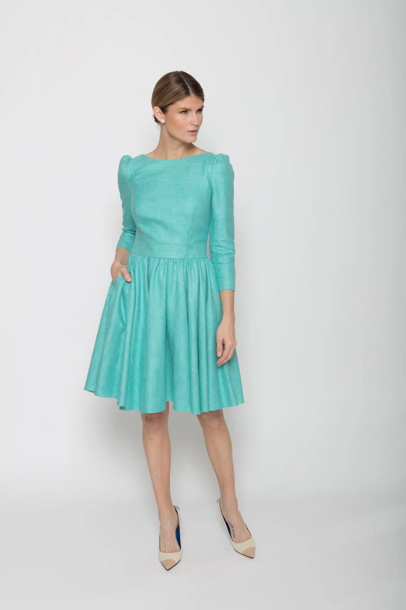 Selene Dress in Seafoam