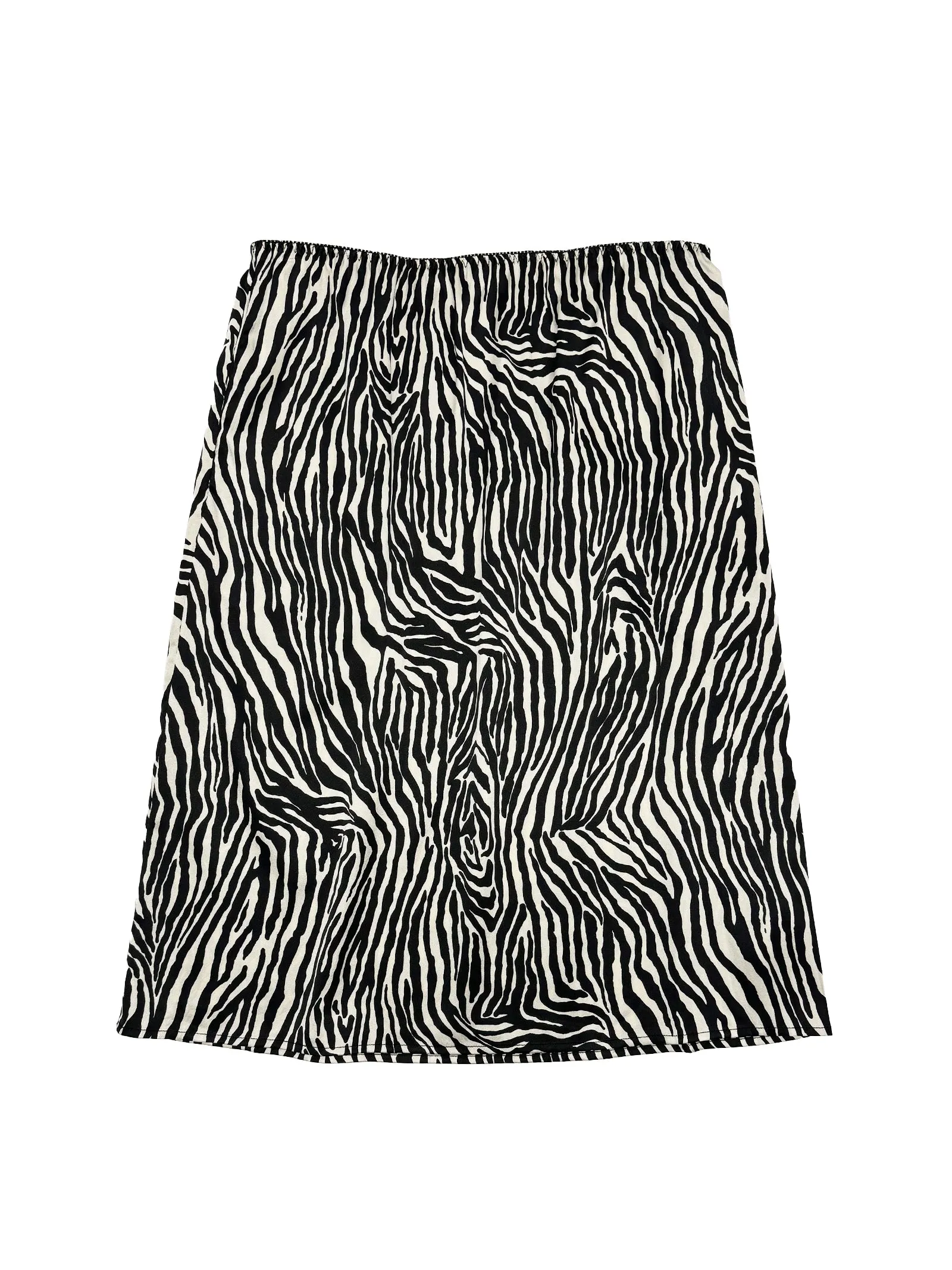 Slip Skirt in Zebra Print