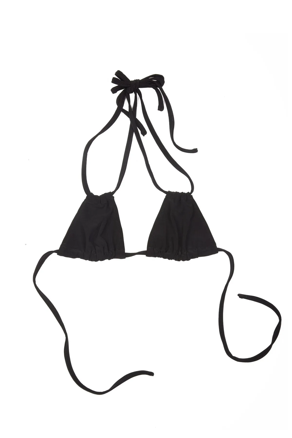 STRING BIKINI TOP BLACK