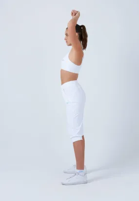 Tennis Capri Pants with pockets, white