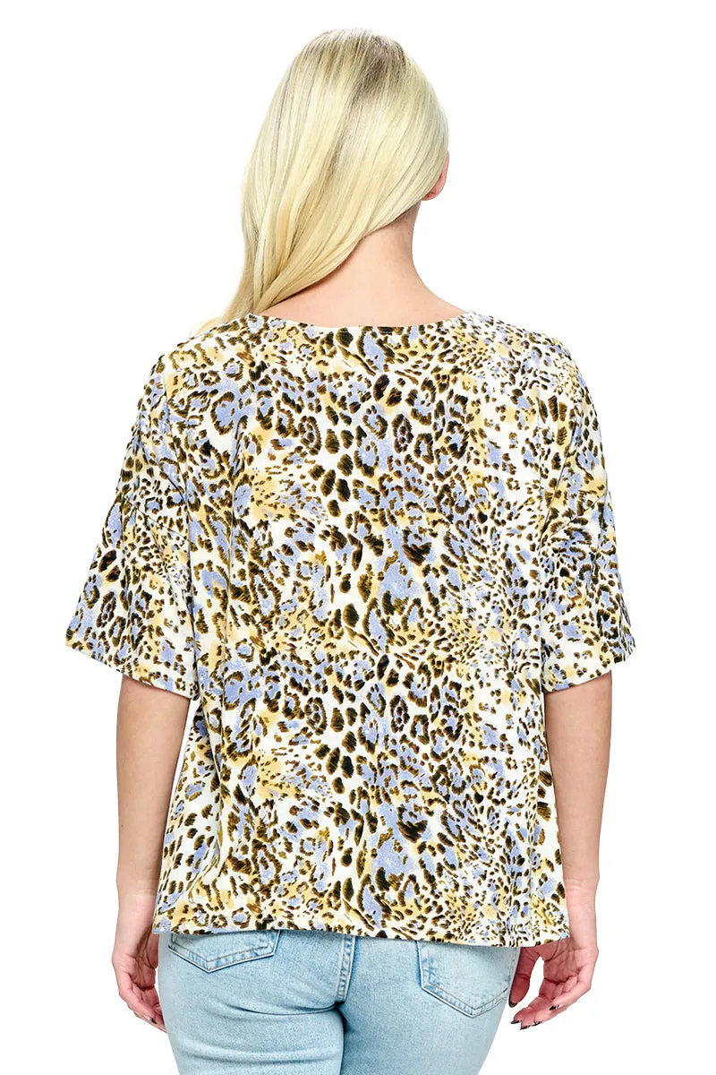 Top Animal Print Multicolor