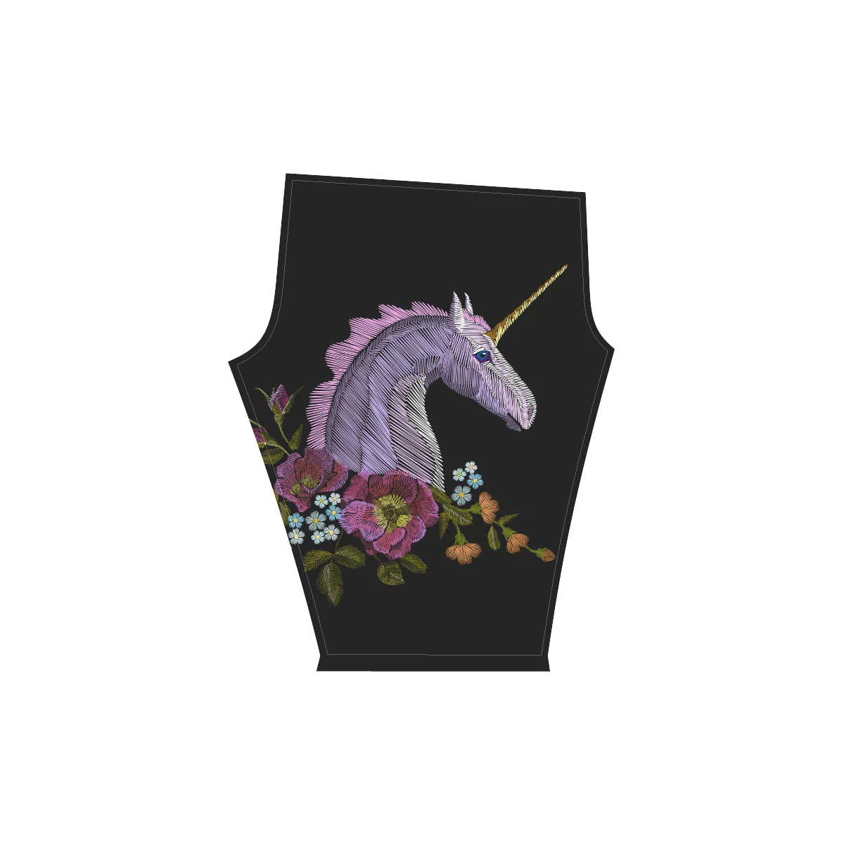 unicorn Women's Low Rise Capri Leggings (Invisible Stitch)