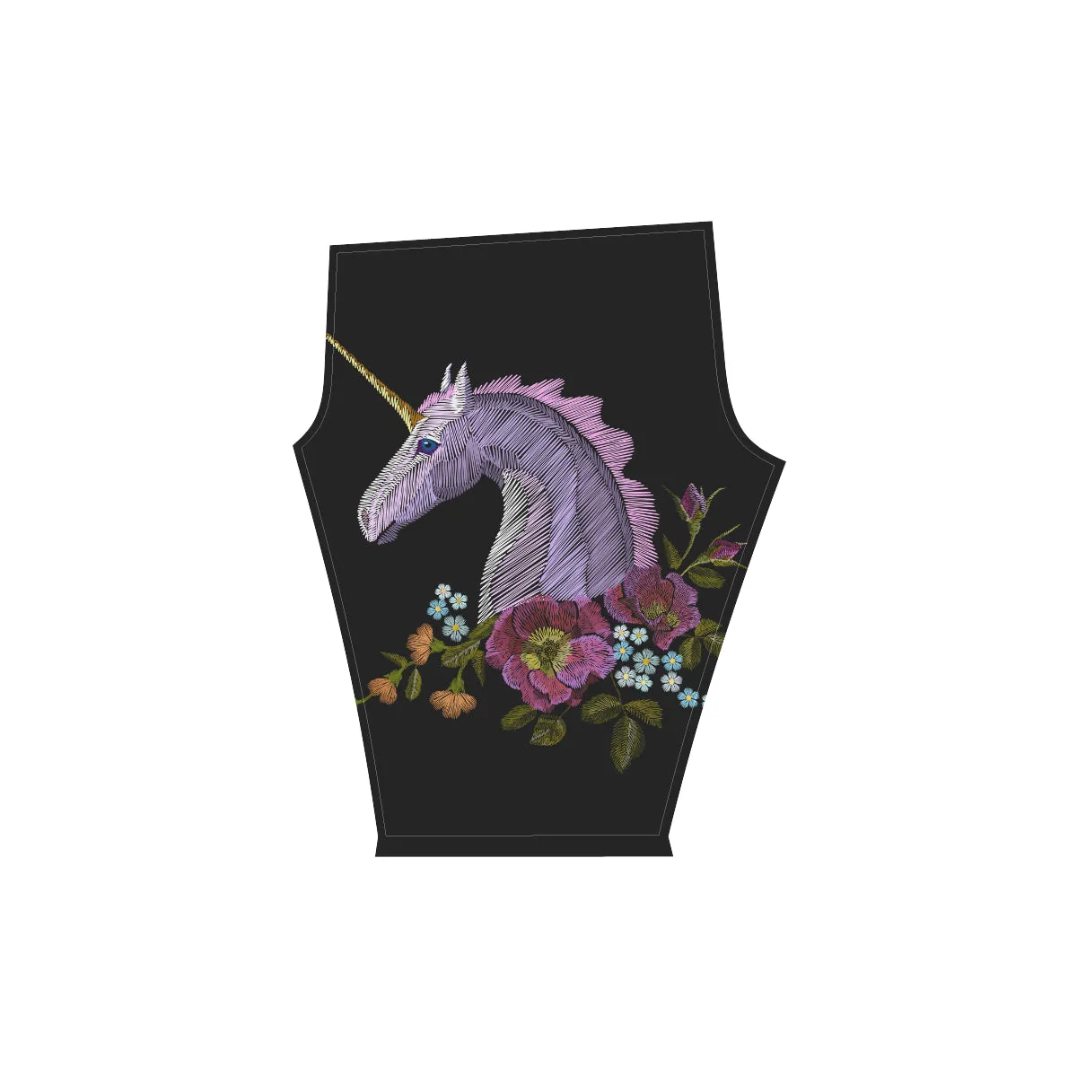 unicorn Women's Low Rise Capri Leggings (Invisible Stitch)