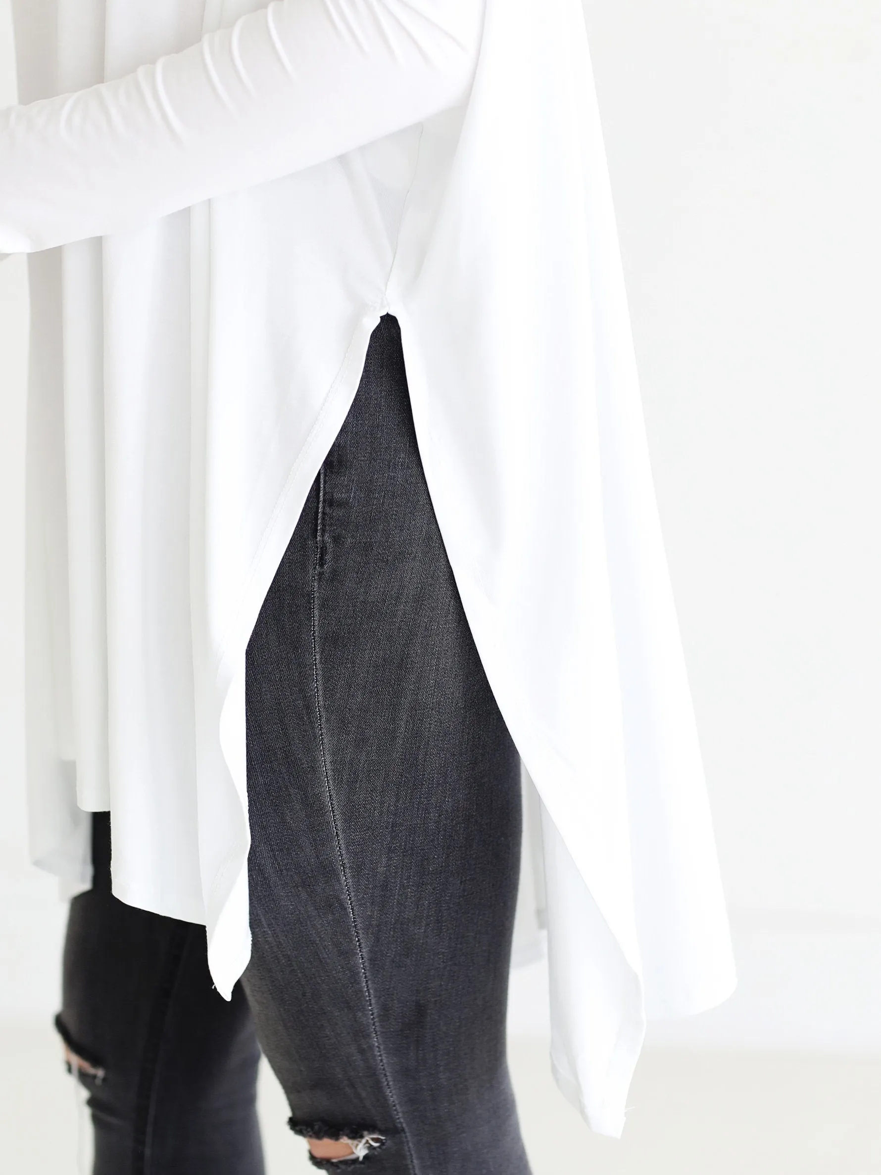 White DLMN Oversized Tee