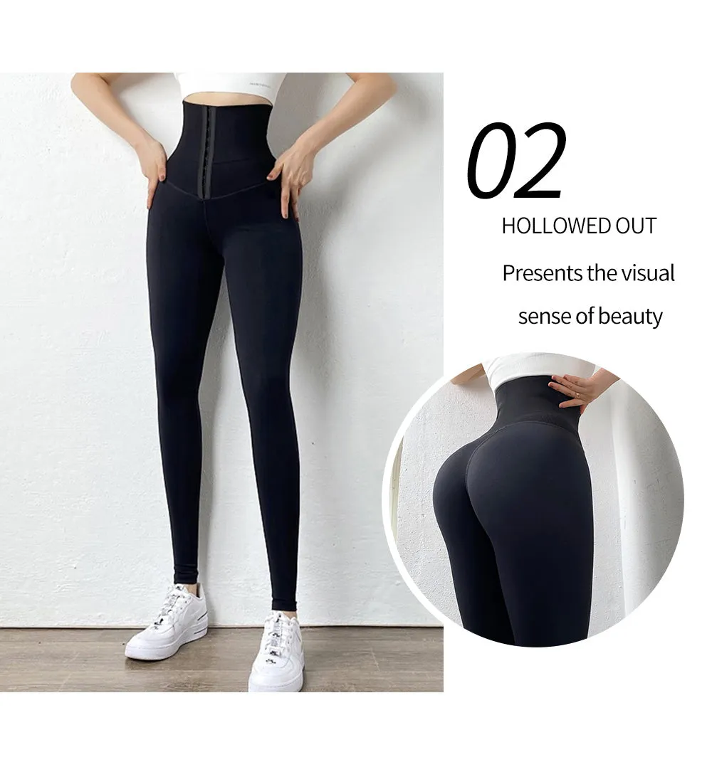 Wjczt Women High Waist winter Keep Warm Legging Sexy Push Up Leggings For Fitness Sports Corset Slim Sportswear Female Pants